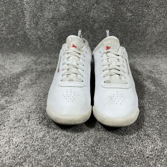 Reebok Classic Princess Women’s Sz 9.5 White Leather Athletic Running Shoes Used - Picture 3 of 12